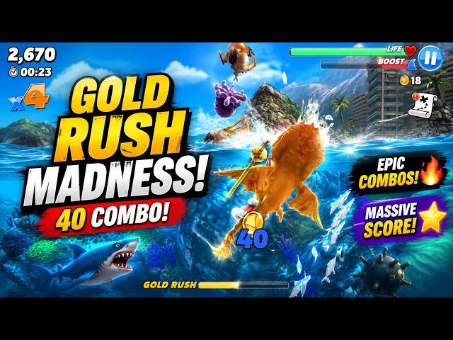 GOLD RUSH MADNESS! 🦈🔥 INSANE 40x COMBO UNDERWATER!
