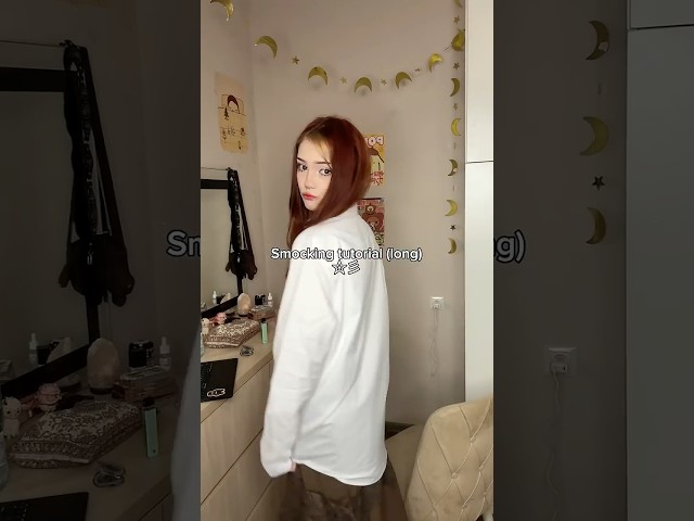 Spine shirt long tutorial 🦴 Smocking tutorial