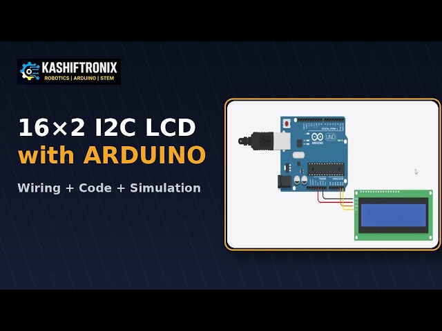 Configure a 16×2 I2C LCD with Arduino Uno (Tinkercad Tutorial)
