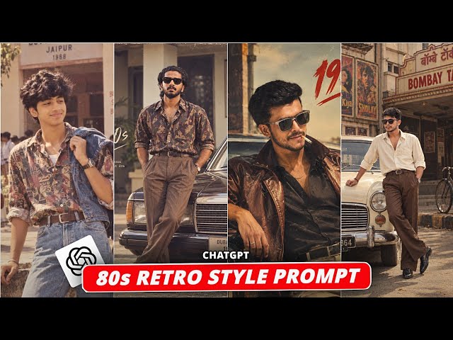 Trending 80s Retro Style Photo Editing Prompt | Instagram Viral 80s Look Ai Photo Editing
