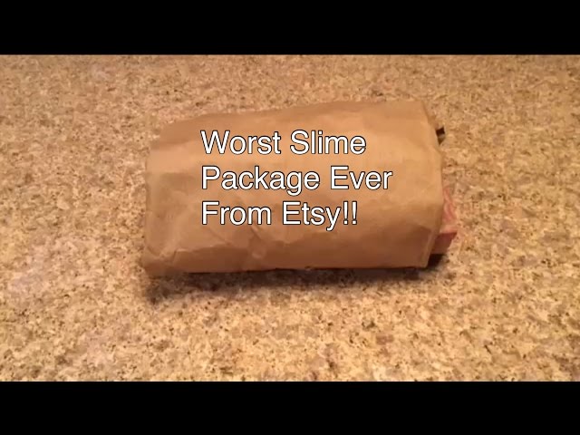 Worst Slime Package Ever From Etsy!!