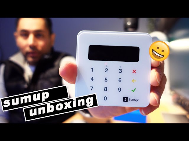 SumUp card reader unboxing -  setup