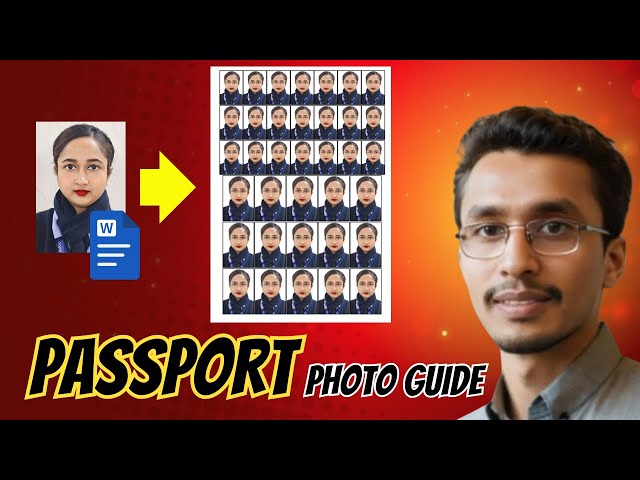 How to make passport size photo in word | Passport Size photo | Complete Guide