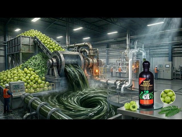 1,000,000 Bottles: The INSANE Production of Bio Amla Shampoo 🧴 (Satisfying Factory Tour)