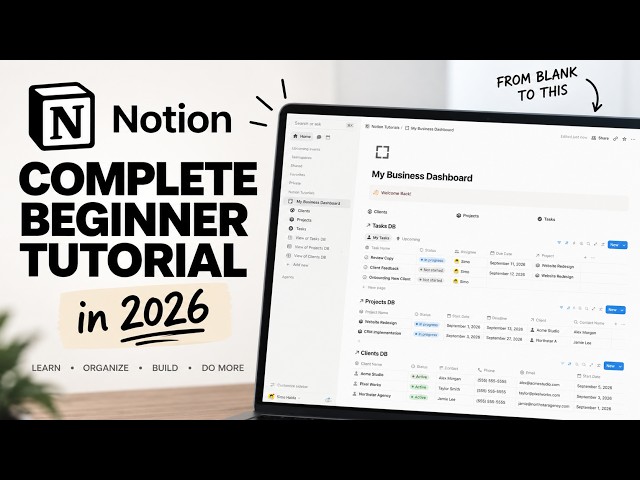 How to Use Notion in 2026 — Complete Beginner Tutorial