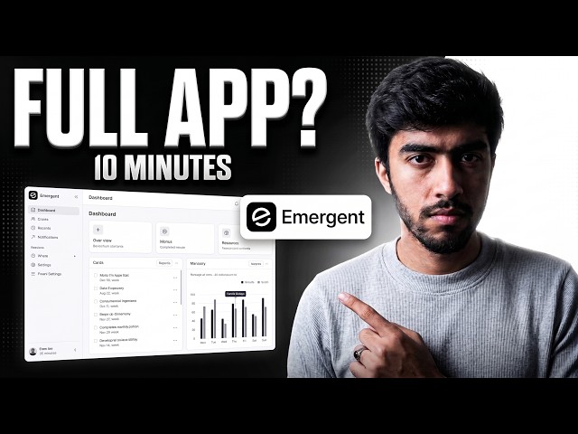 I Built A Full App Using Emergent in 10 Minutes (No Coding Required)