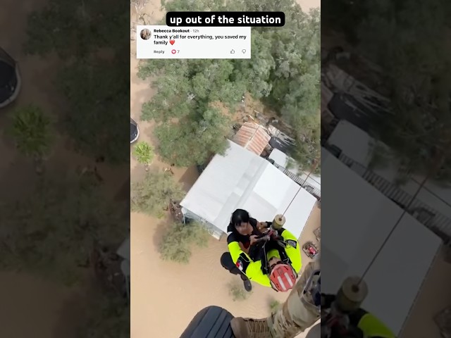 Texas National Guard rescues family from rising floodwaters
