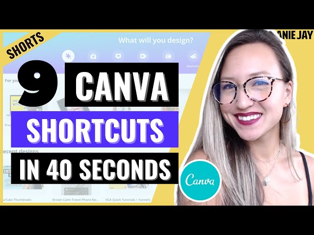 9 Canva Keyboard Shortcuts in 40 Seconds | Canva Tips and Tricks 2021 to Save Time #shorts
