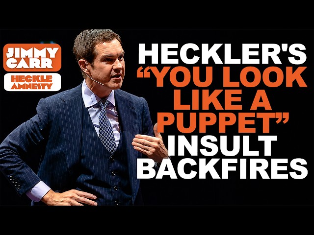 Jimmy Carr Crowd Work: Heckler Calls Jimmy a Puppet - Jimmy Turns It Straight Back on Him