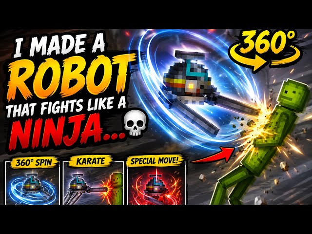 I Made a Robot That FIGHTS Like a Ninja… 🤖🥷💀