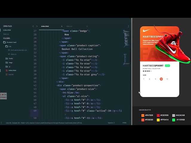 Creative Product Card UI Design using CSS only @codefrog