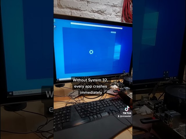O que acontece se você apagar o System32? Não faça isso em casa!