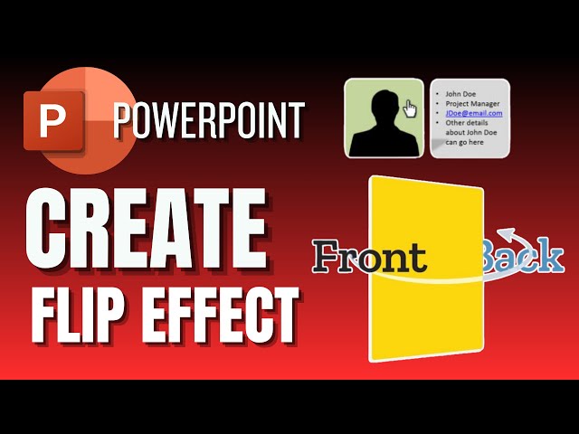How To Create Click On Flip Effect In PowerPoint