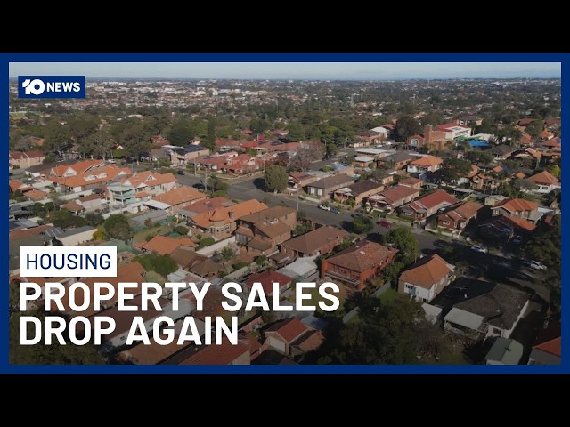 Australian Property Sales Drop For Fourth Consecutive Month | 10 News