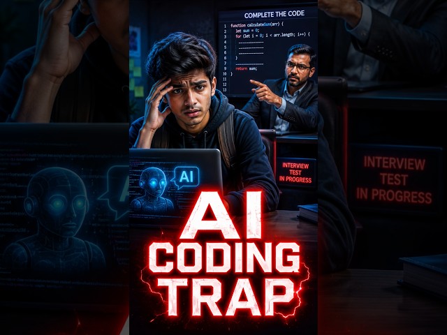 The AI Coding Trap 😨 Why Interviewers Will Catch You #shorts #telugu #coding #interviewtips #ai