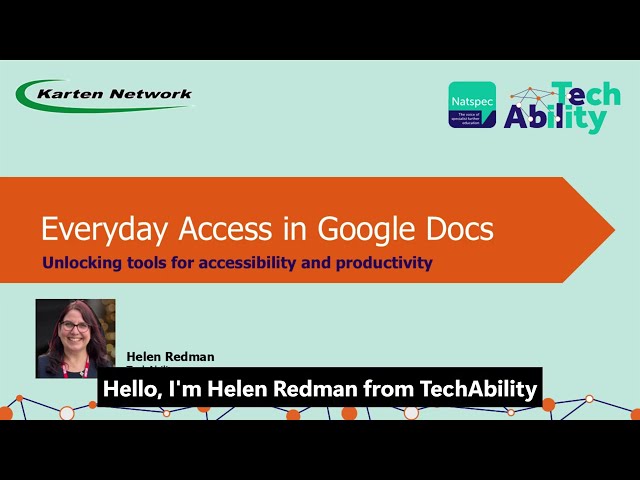 Everyday access in Google Docs