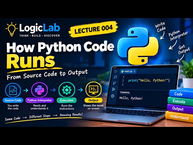 Python Mastery #004 — How Python Code Runs | From Source Code to Output