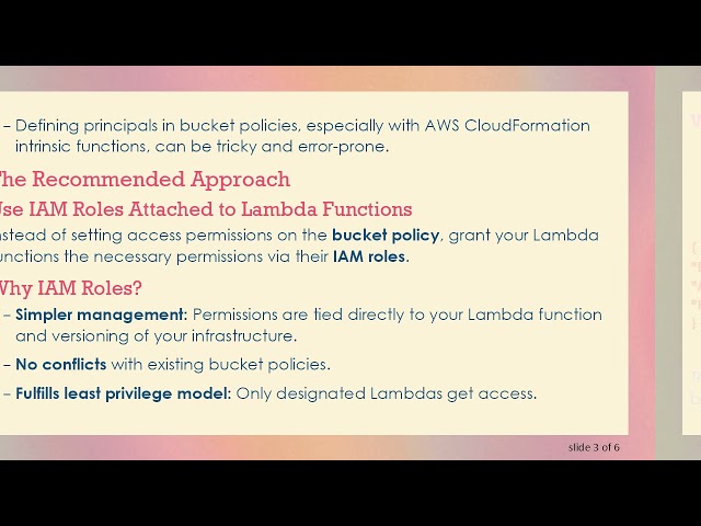 Restrict Public Access to S3 Buckets While Allowing Lambda Access