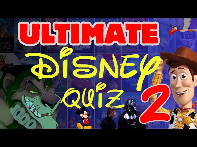 ULTIMATE DISNEY QUIZ:  Guess the Scene, Character, Disney Trivia, Quotes, Voice Actor - 5 Rounds #2