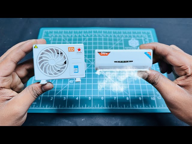 mini solar system ac unboxing and review test video | miniature air conditions