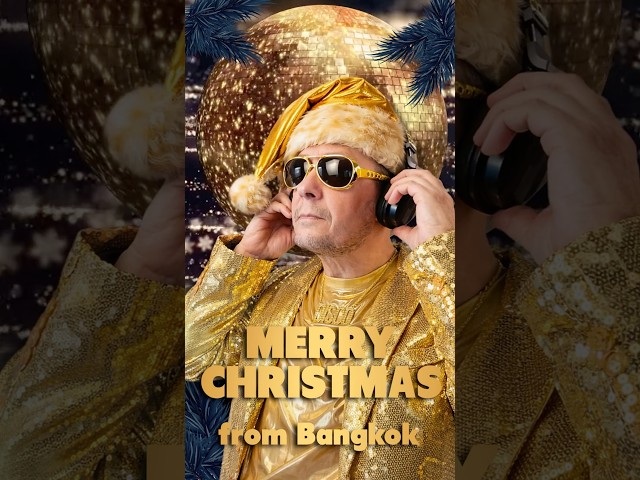 Christmas Around the World – Thailand Brings the Disco 🕺✨ #MerryChristmas #Bangkok #Shorts