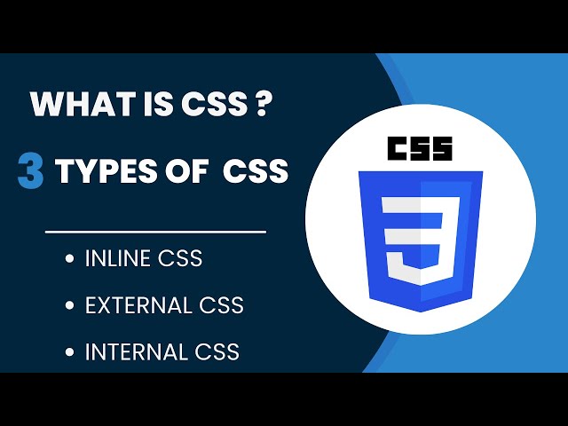 What is CSS | Types of CSS | Internal, External, Inline CSS | Full Explanation | Tutorial
