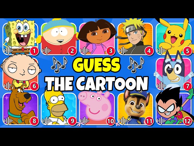 Guess The Cartoon By The INTRO 🎶 | Music Quiz Challenge