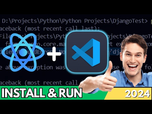 How to Run ReactJS App in Visual Studio Code | Install React (VSCode)