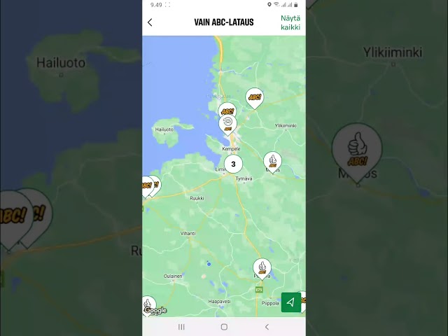 ABC mobiilista google mapsin navigointiin