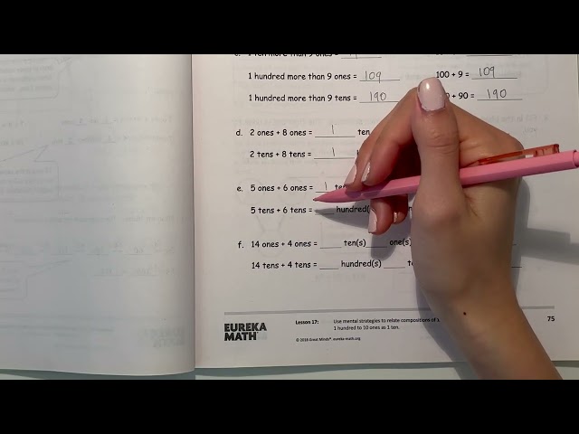 Eureka Math Grade 2 Module 4 Lesson 17 | #mathwithaubrey #homework