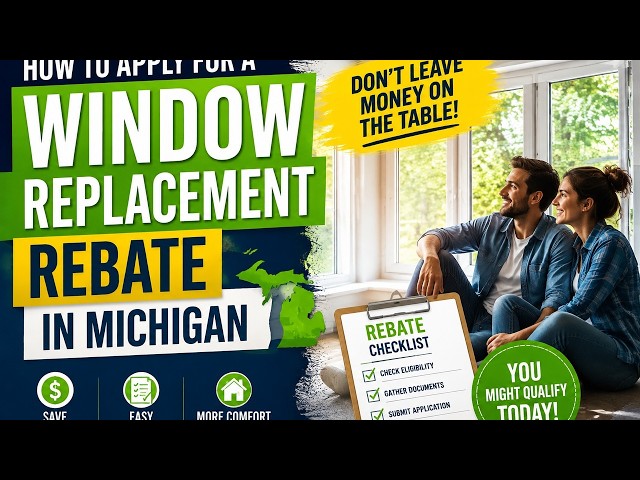 How to apply for a window replacement rebate in Michigan