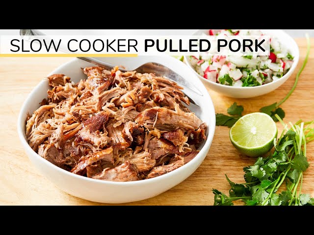 SLOW COOKER PULLED PORK RECIPE | healthy, head-start ingredient