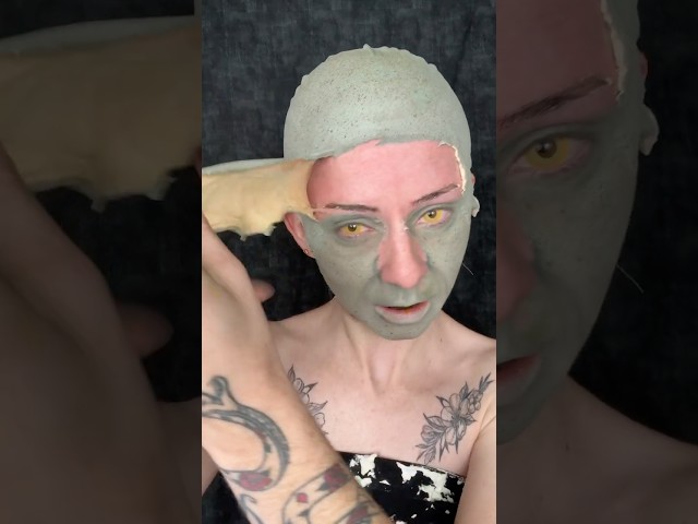 Troll Makeup Removal😱#harrypotter #sfxremoval #makeupremoval #takeoffmymakeup #creativemakeup #sfx