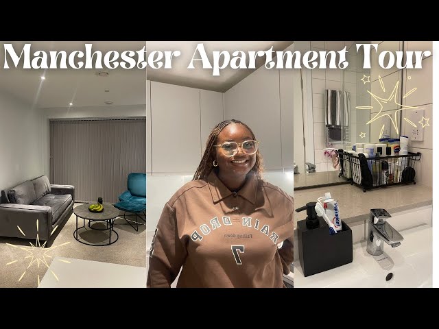 MANCHESTER APARTMENT TOUR | APARTMENT HUNTING AS AN INTERNATIONAL STUDENT | TIPS FOR RENTING IN U.K