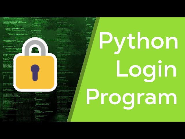 Python Login Program Tutorial - For Beginners
