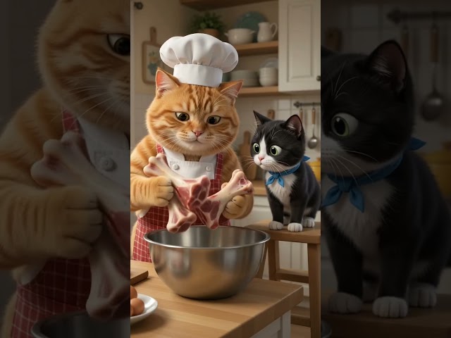 Funny Cats Cooking Together The Cutest Kitchen Adventure Ever #cat #cats