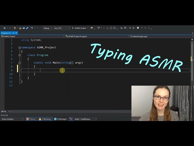 ASMR Beginner Coding Tutorial (Variables & For Loops, Typing Sounds)