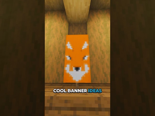 I Made a Fox Banner in Minecraft... (It Actually Worked) #minecraft