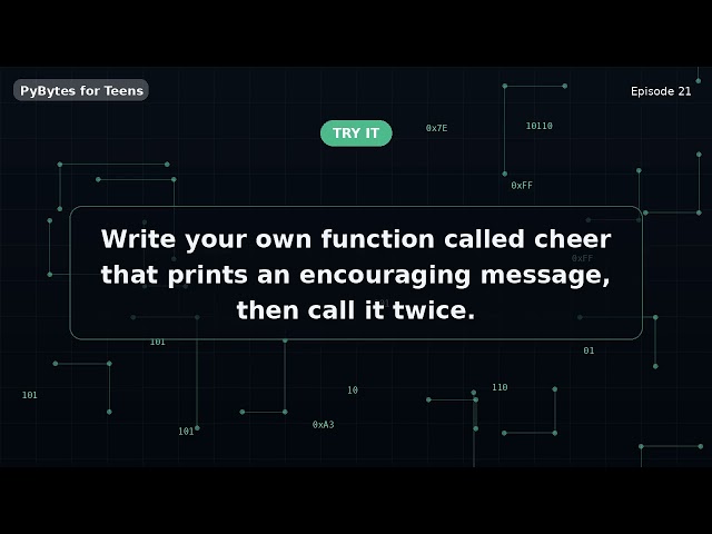 Functions: Your Own Reusable Magic | Python for Teens #21