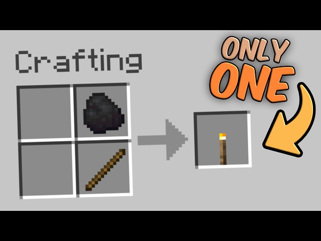 Minecraft but Every Recipe gives One Item