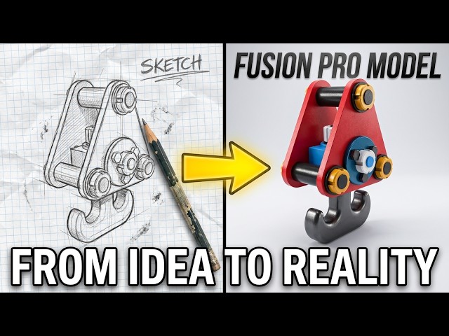 Crane Hook Parts and Assembley in Autodesk Fusion