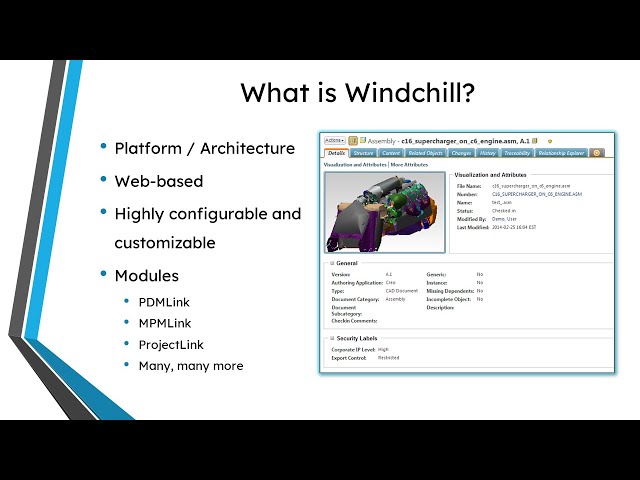 Windchill Overview | Product Lifecycle Management (PLM)