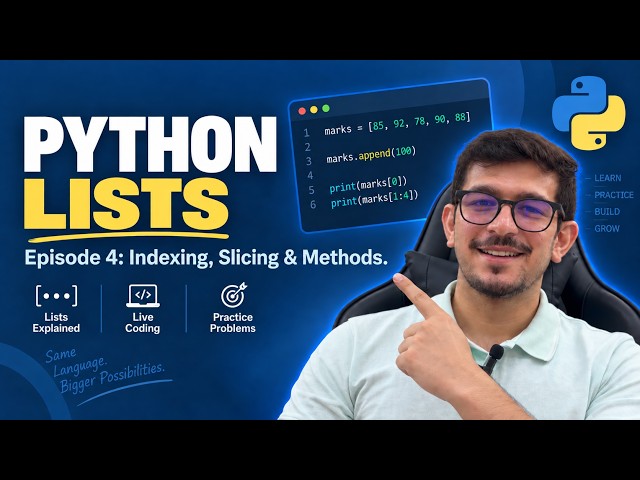 Learning Python From Scratch : EP4 : Creating Lists, Slicing, Append, Remove, Sort and Questions