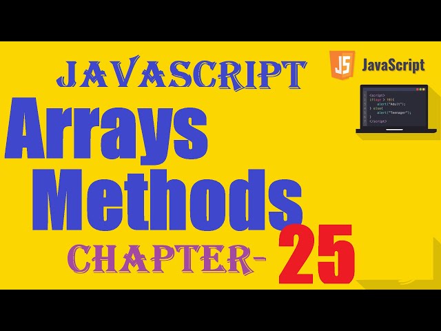 JavaScript Array Methods - w3Schools - Chapter 25 - Urdu Hindi