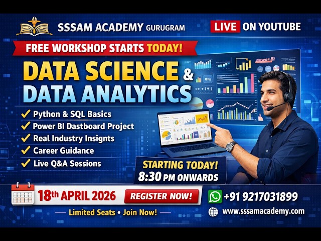 Data Science & Data Analytics Workshop | Python, SQL, Power BI | Beginner to Advanced Career Guide