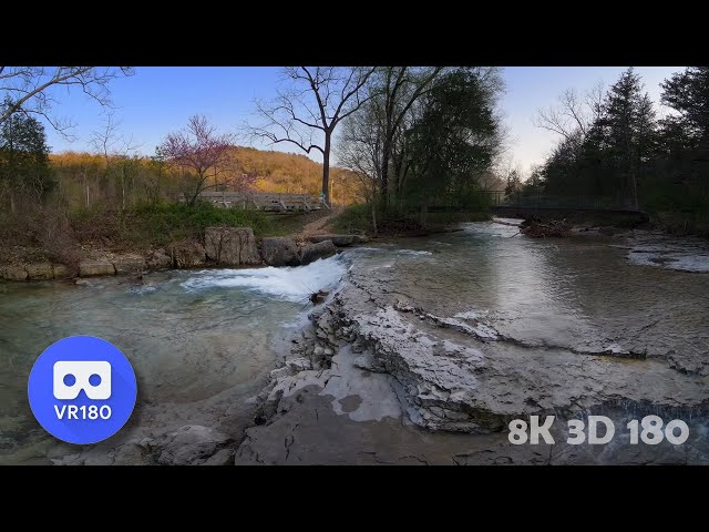Leatherwood Spring Waterfalls-180VR