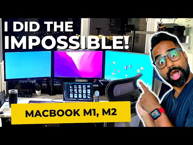 Setup Multiple Monitors on M1, M2, M3, M4 Apple Silicon Macbook! [4 Monitors ONE CABLE!]
