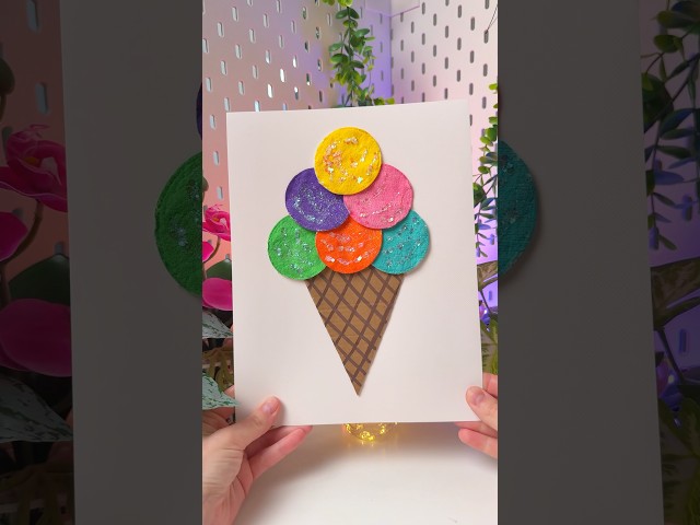 How to Turn the Ordinary Cotton Pads into an Ice-Cream #shorts #diy