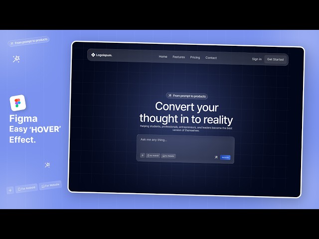 How I Created This Interactive UI in Figma ✨: Tutorial