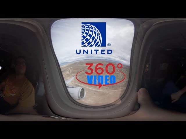 United A319 Takeoff 360 4k, ABQ-IAH